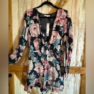 Matilda Floral Romper with Ruffle detail
